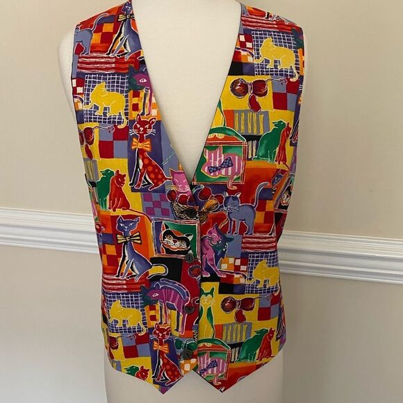 Idea Nuova Colorful Cat Vest - Picture 1 of 5